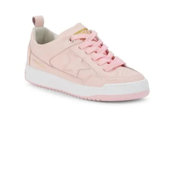 GOLDEN GOOSE Women's Perforated Leather Sneakers - Pink - Picture 2 of 15